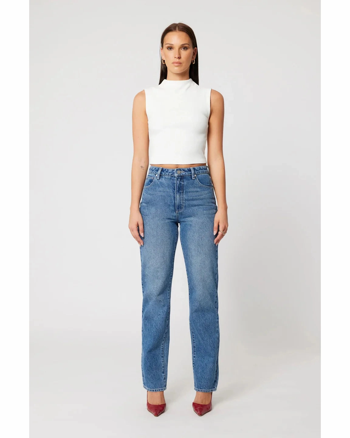 Flexible shape 94 Straight Kim Mid Blue Jean