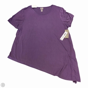 Top Short Sleeve Basic By Chicos In Purple, Size: Xl Chilly Wear