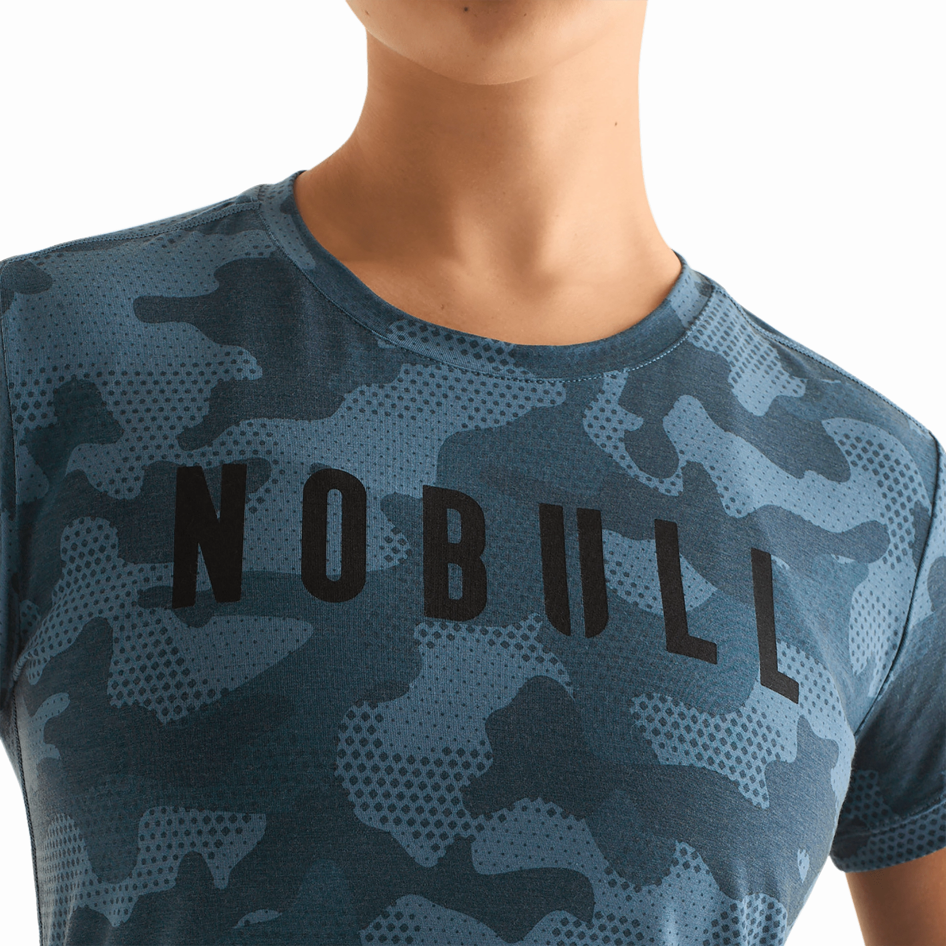 BondedSeamTechnology FlexibleRibbedTrims Women's Camo NOBULL Tee