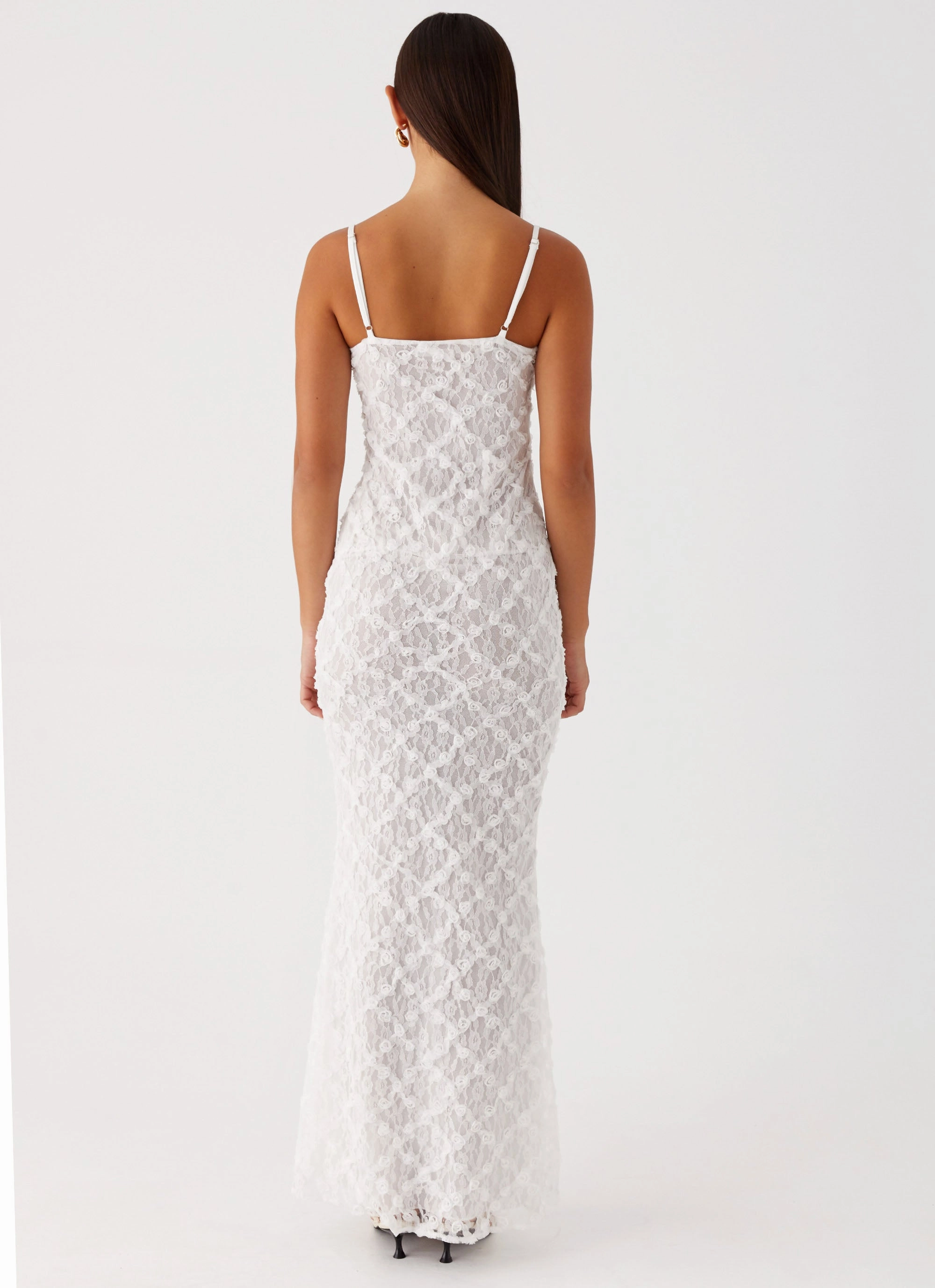 That Girl Maxi Dress - White Bishop-Sleeve