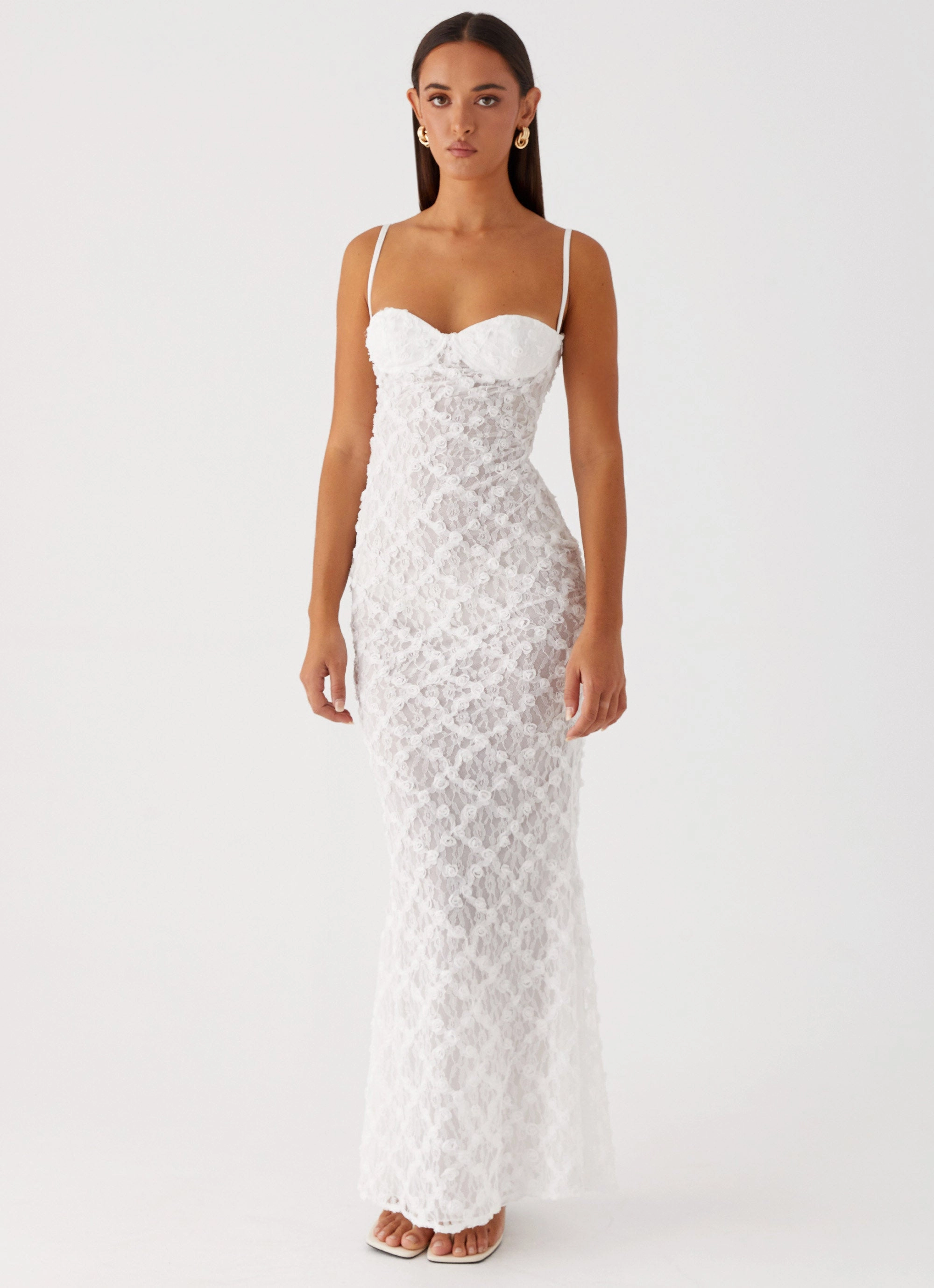 Soft Layering Fashion Forward That Girl Maxi Dress - White