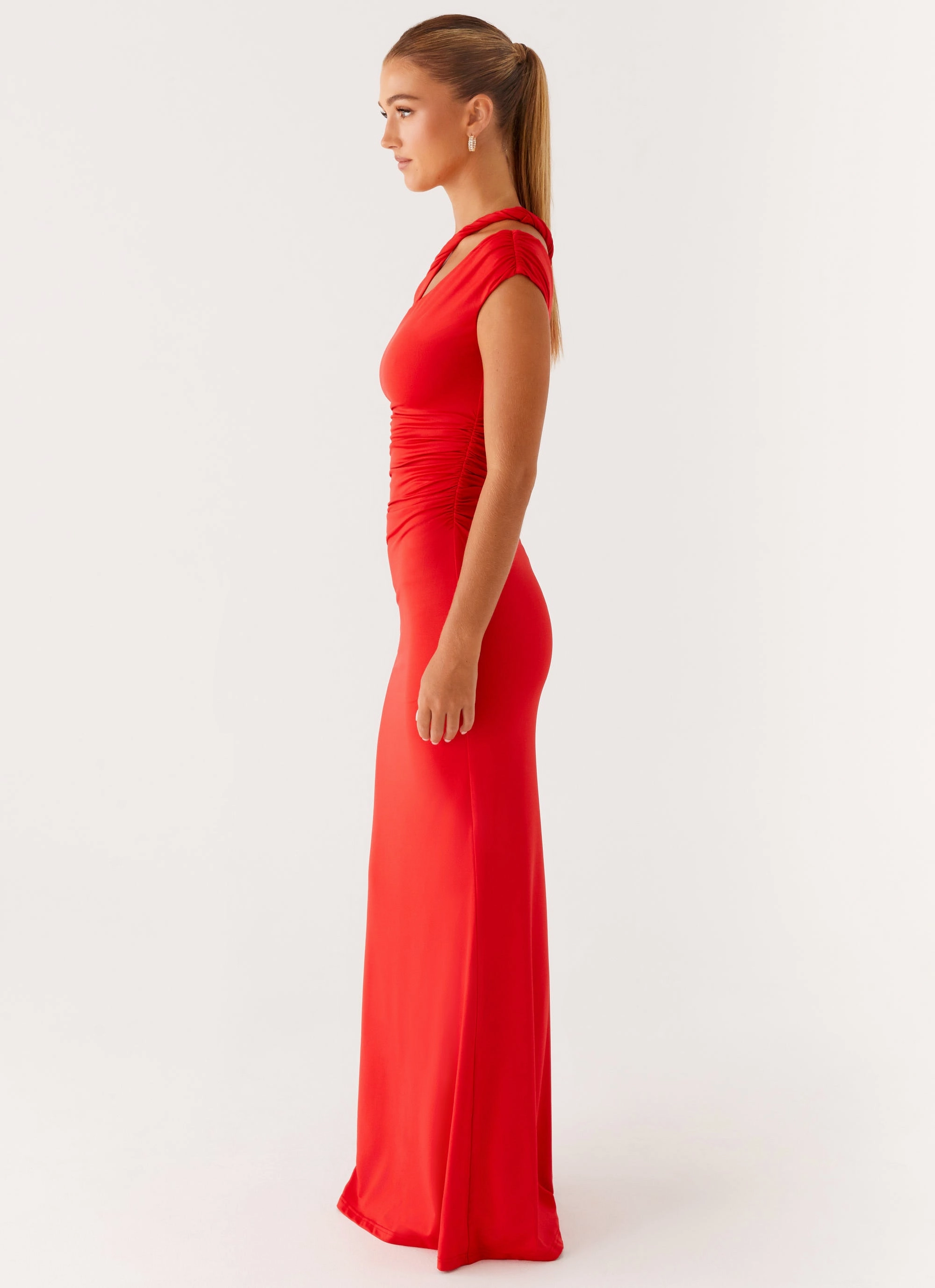 Color Pop Casual Tones Lopez Maxi Dress - Tangerine