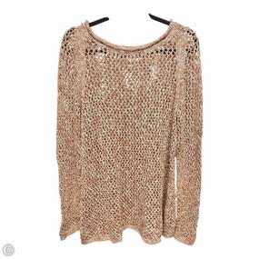 Warm Layer Sweater Designer By Lafayette 148 In Orange & Tan, Size: Xl