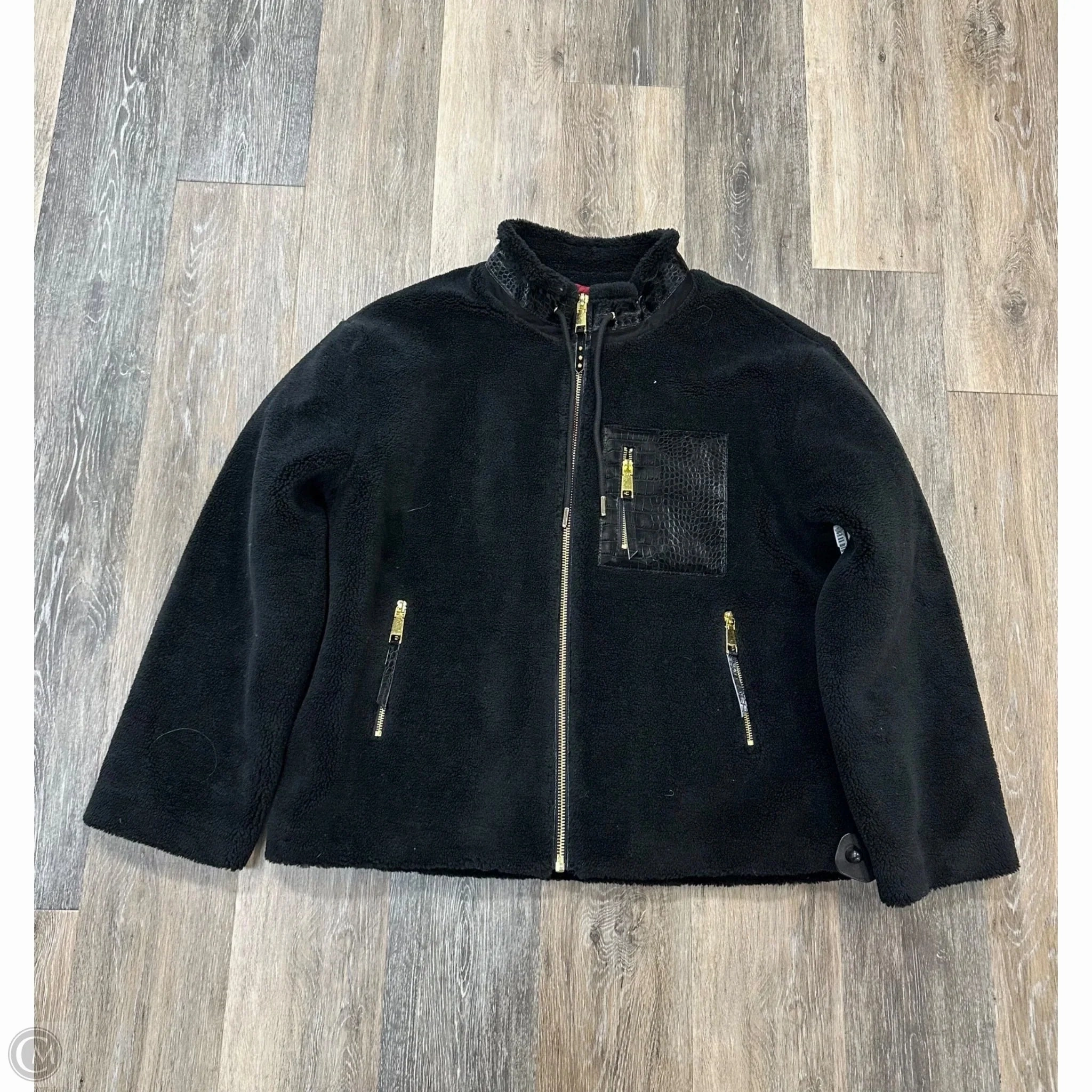 Jacket Designer By Rebecca Minkoff In Black, Size: Xl Neutral palette