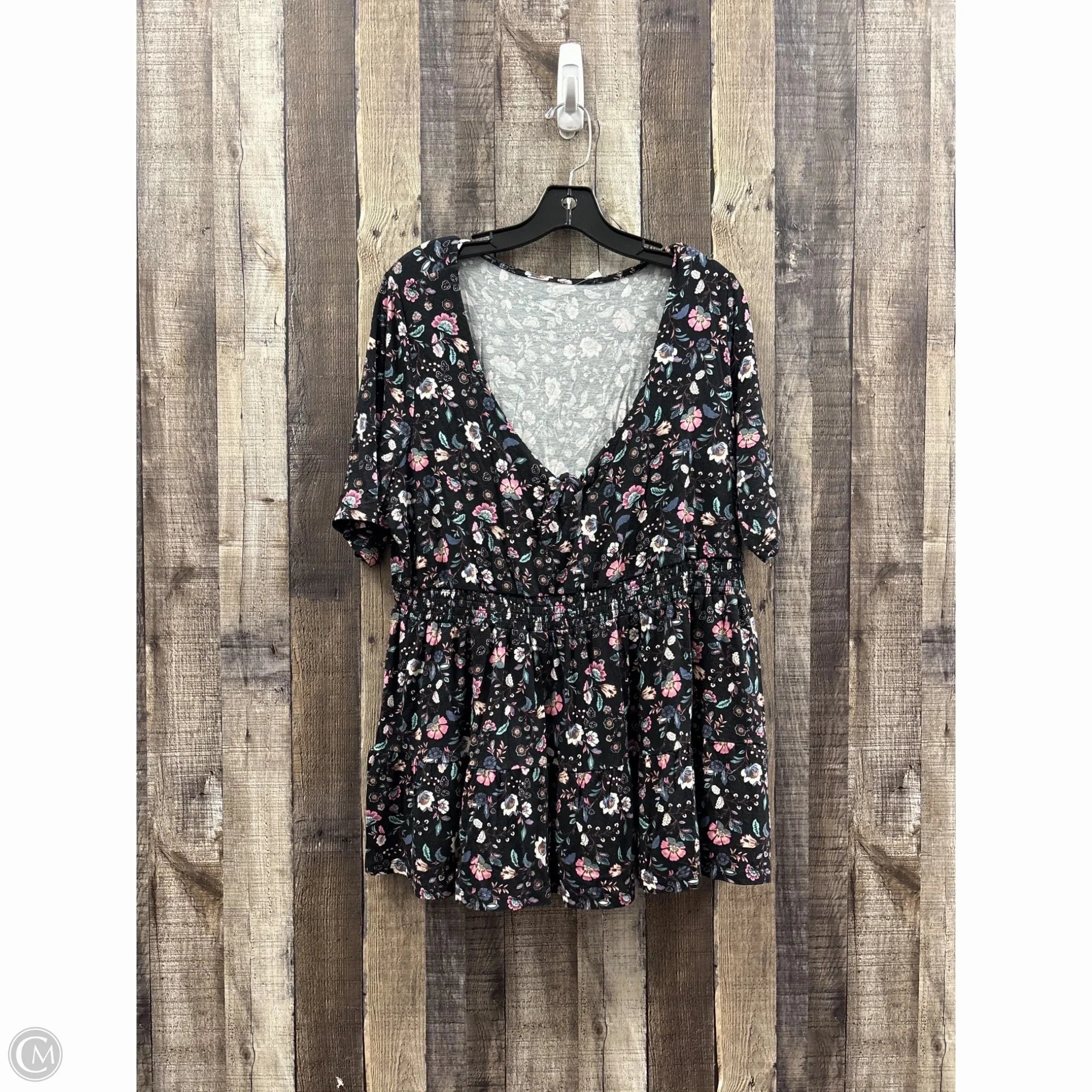 Top Short Sleeve By Torrid In Floral Print, Size: 2x Timeless Fit