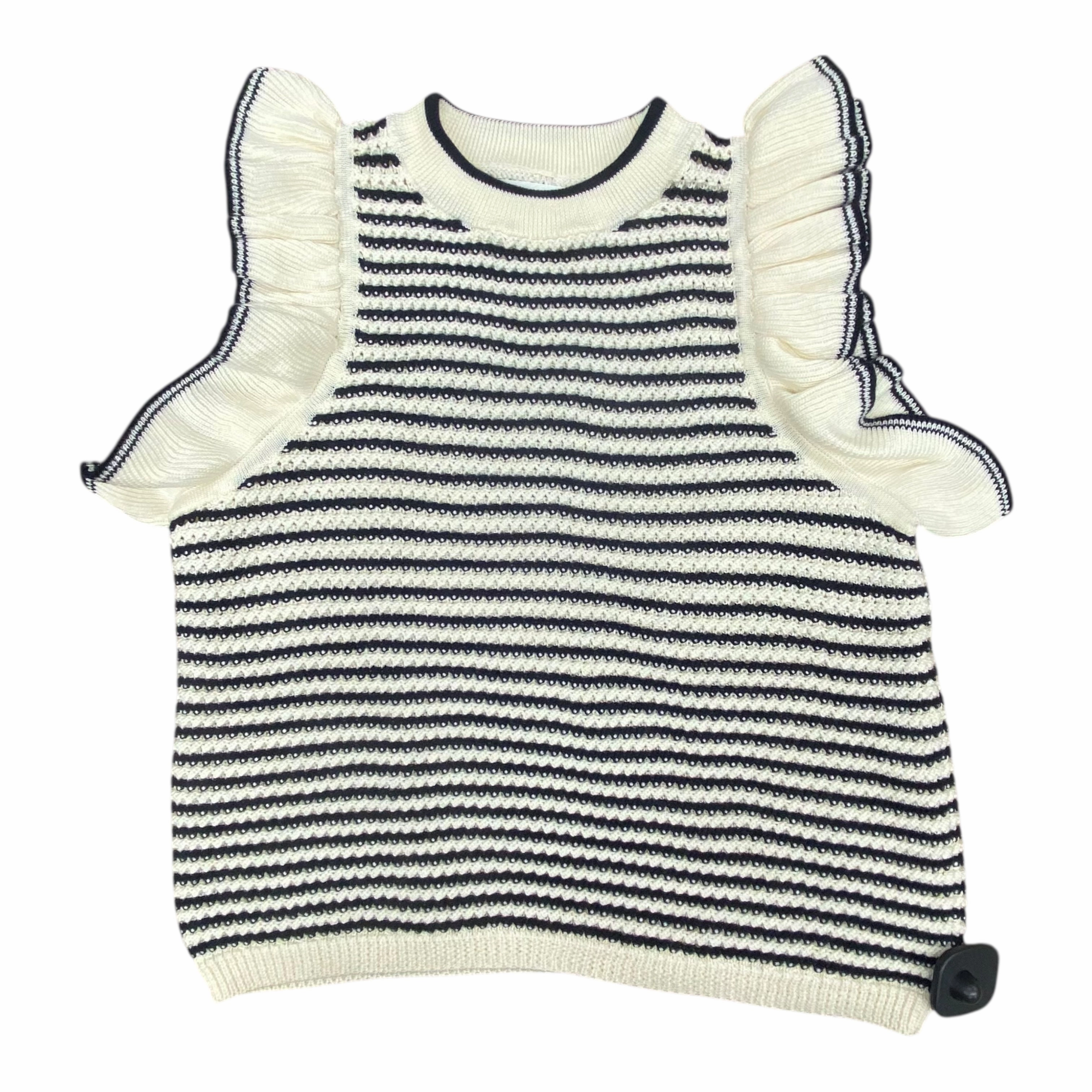 Sweater Designer By Cma In Striped Pattern, Size:S Light Reflective Yarn Performance Layer Wear