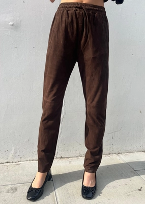 Oakwood Gift SuedeTrousers in Chocolate Fashionable Cut