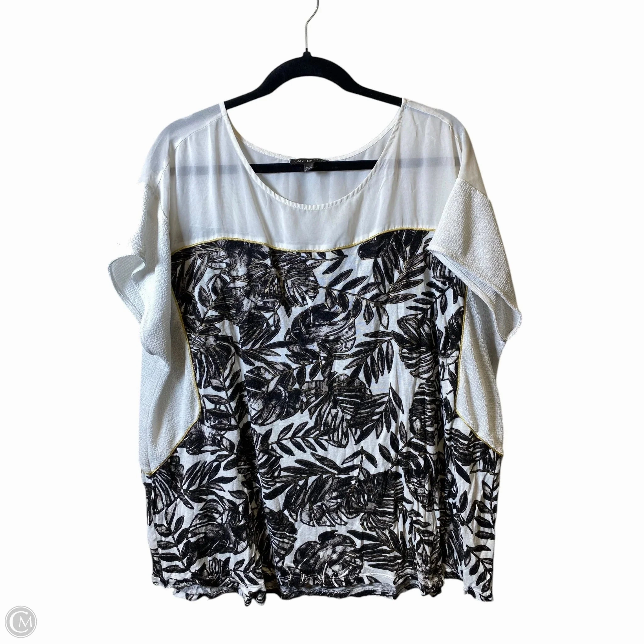 Breathable Performance Wear Top Short Sleeve By Lane Bryant In Multi-colored, Size: 3x