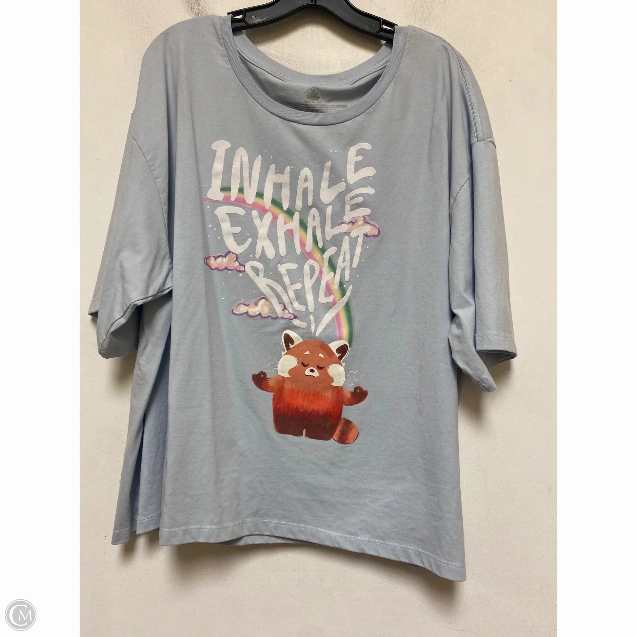 Top Short Sleeve Basic By Disney Store In Blue, Size: 2x Soft Knit