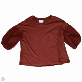 Easy Wear Style Top Short Sleeve By Anthropologie In Orange, Size: 1x