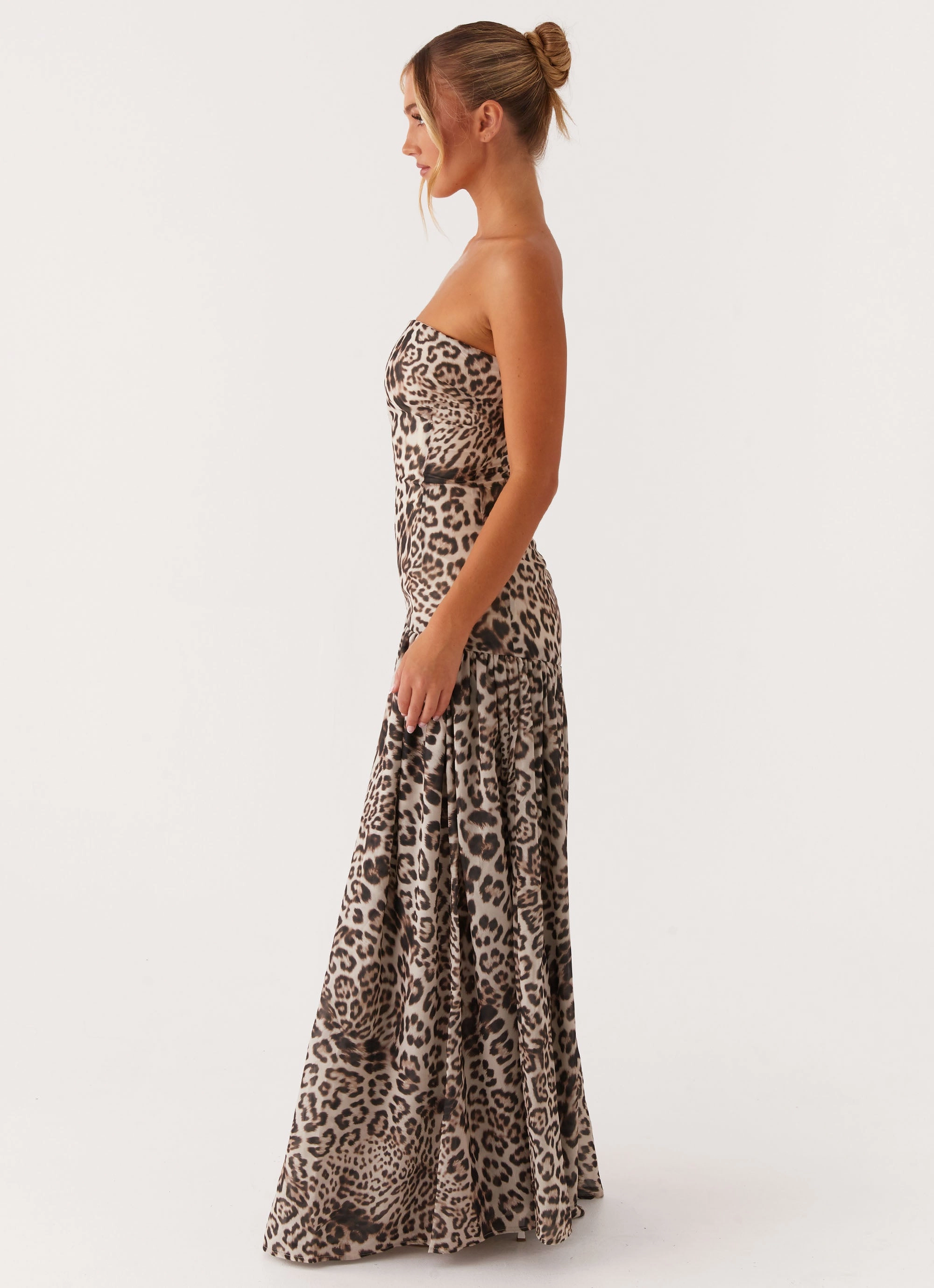 Eden Strapless Maxi Dress - Leopard Repair-Friendly Fashion Layers