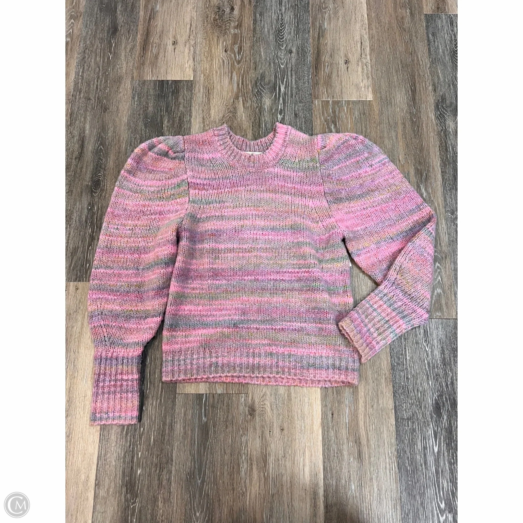 Sweater Designer By Love Shack Fancy In Pink & Purple, Size: S Sleek Comfort Wear Cold Weather Knitwear
