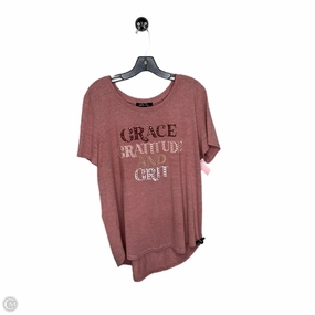 Top Short Sleeve By Clothes Mentor In Mauve, Size: 2x Quick Fit Wear Weekend Wardrobe