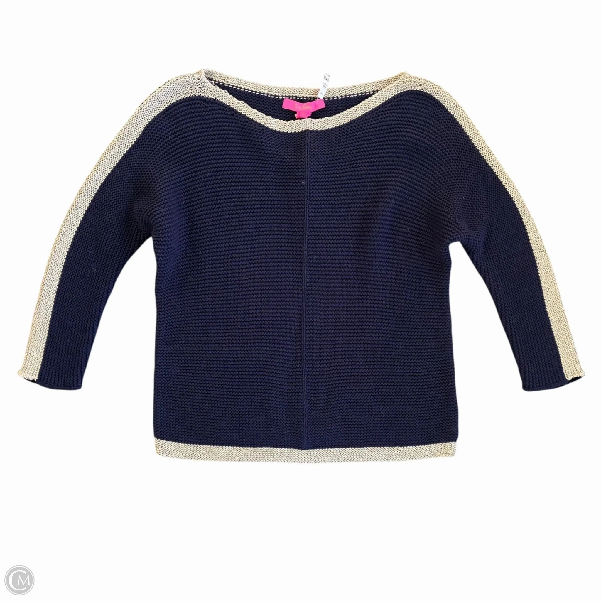 Sweater Designer By Lilly Pulitzer In Navy, Size: S Modern Turtleneck Style