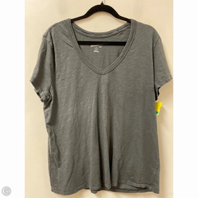 Top Short Sleeve By Universal Thread In Grey, Size: Xl Durable Color Retention