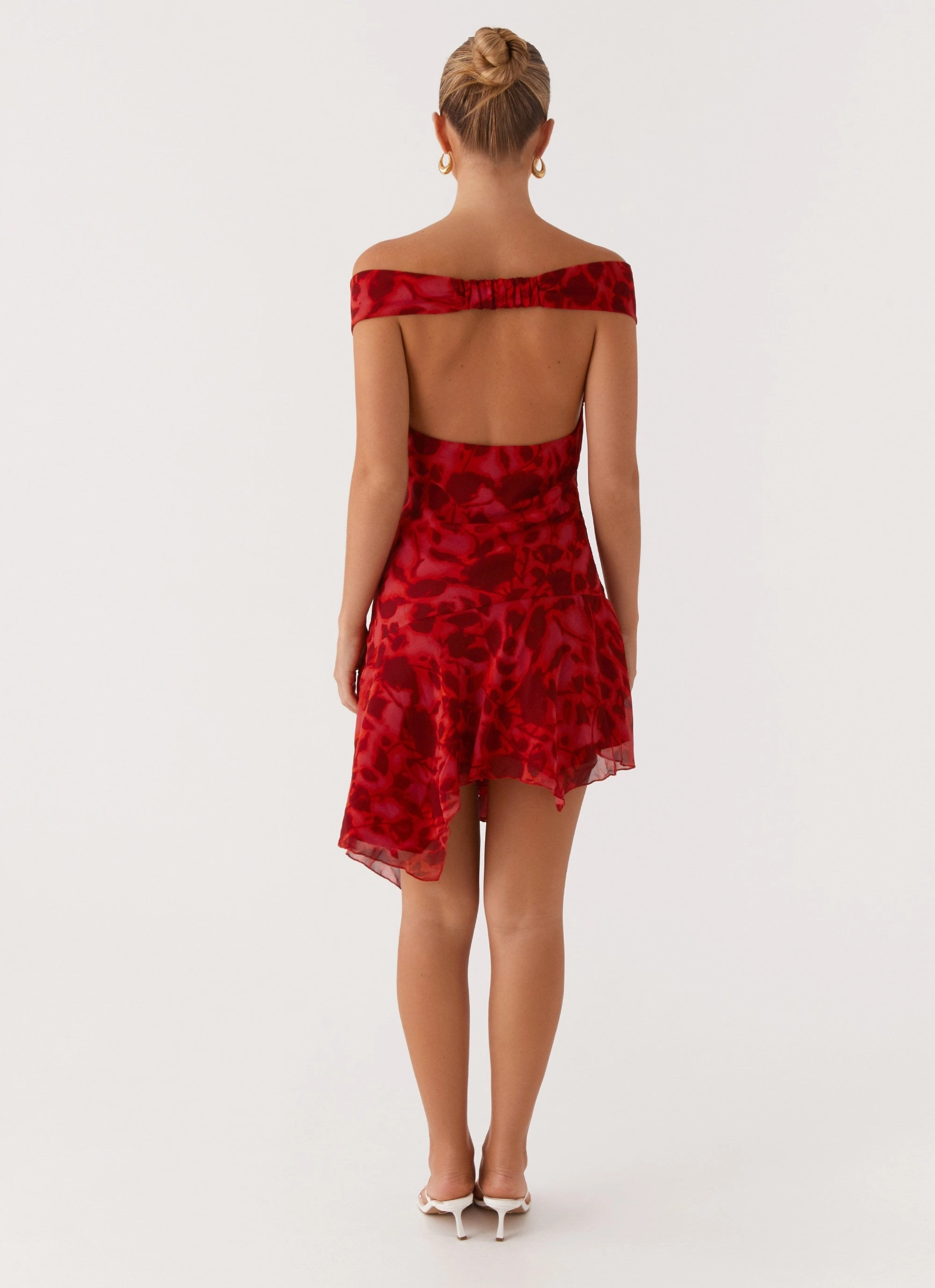 Smart Style Alma Mini Dress - Deep Red Floral