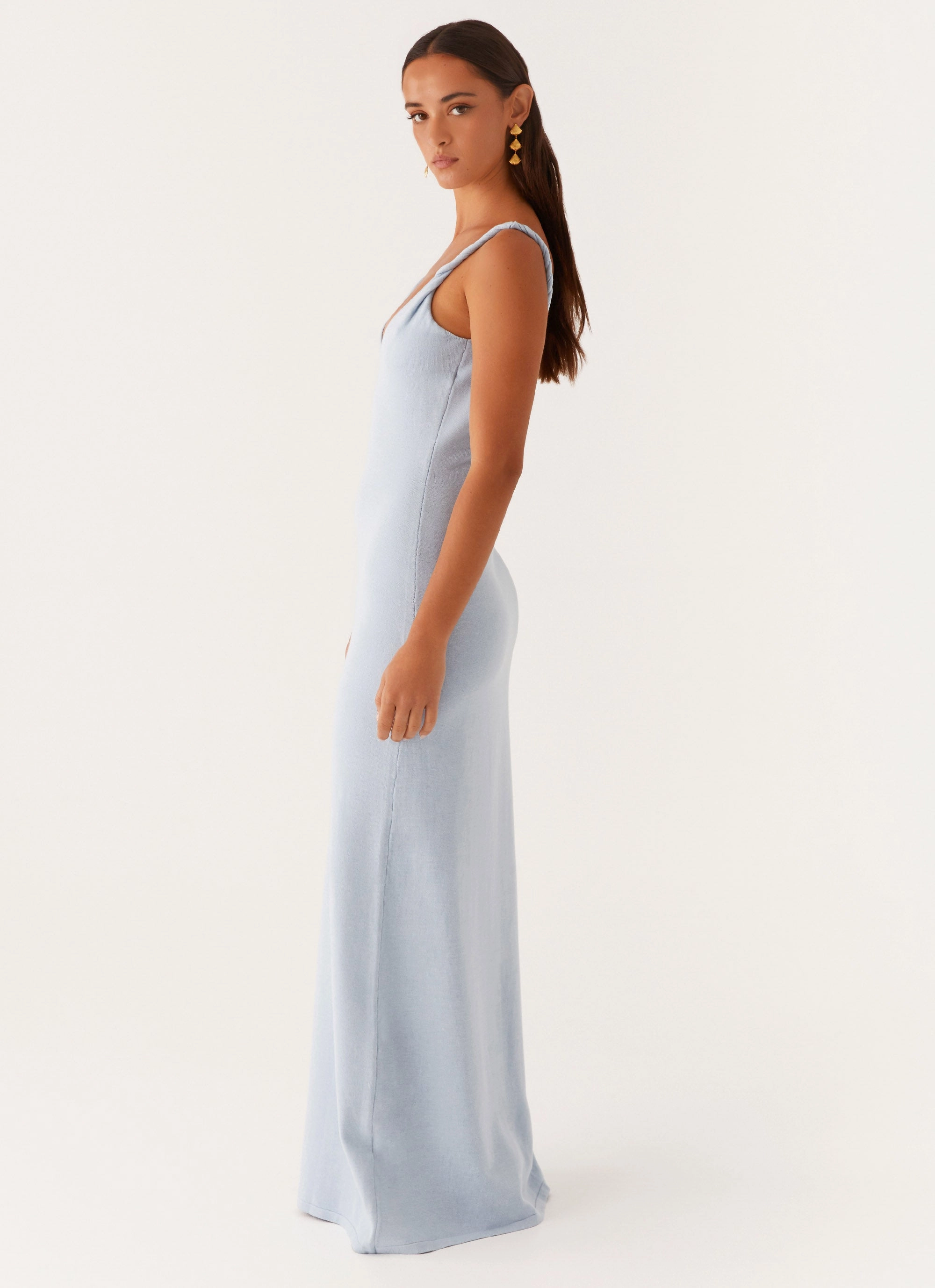 Sculpted Form Quiet Glow Anastasia Maxi Dress - Blue