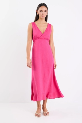 Angelic Hot Pink Sleeveless Midi Dress Quick Look Light Attitude