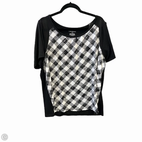 Top Short Sleeve By Lane Bryant In Black, Size: 1x Trendy Fashion Smooth Seam Technology
