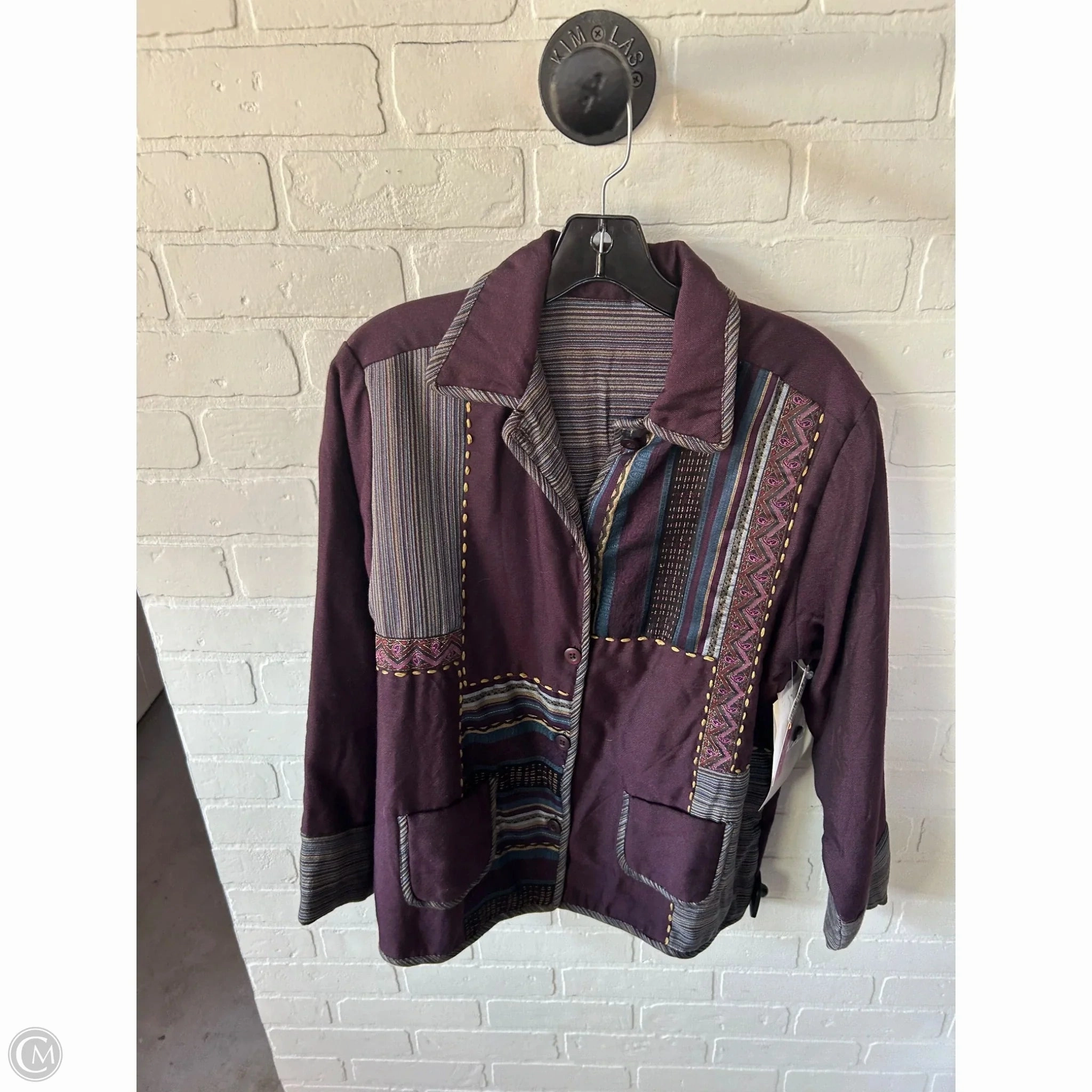 AdjustableHem Jacket Other By Clothes Mentor In Purple, Size: M
