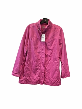 Kangaroo Pocket Pink Jacket Windbreaker J. Jill, Size Xs