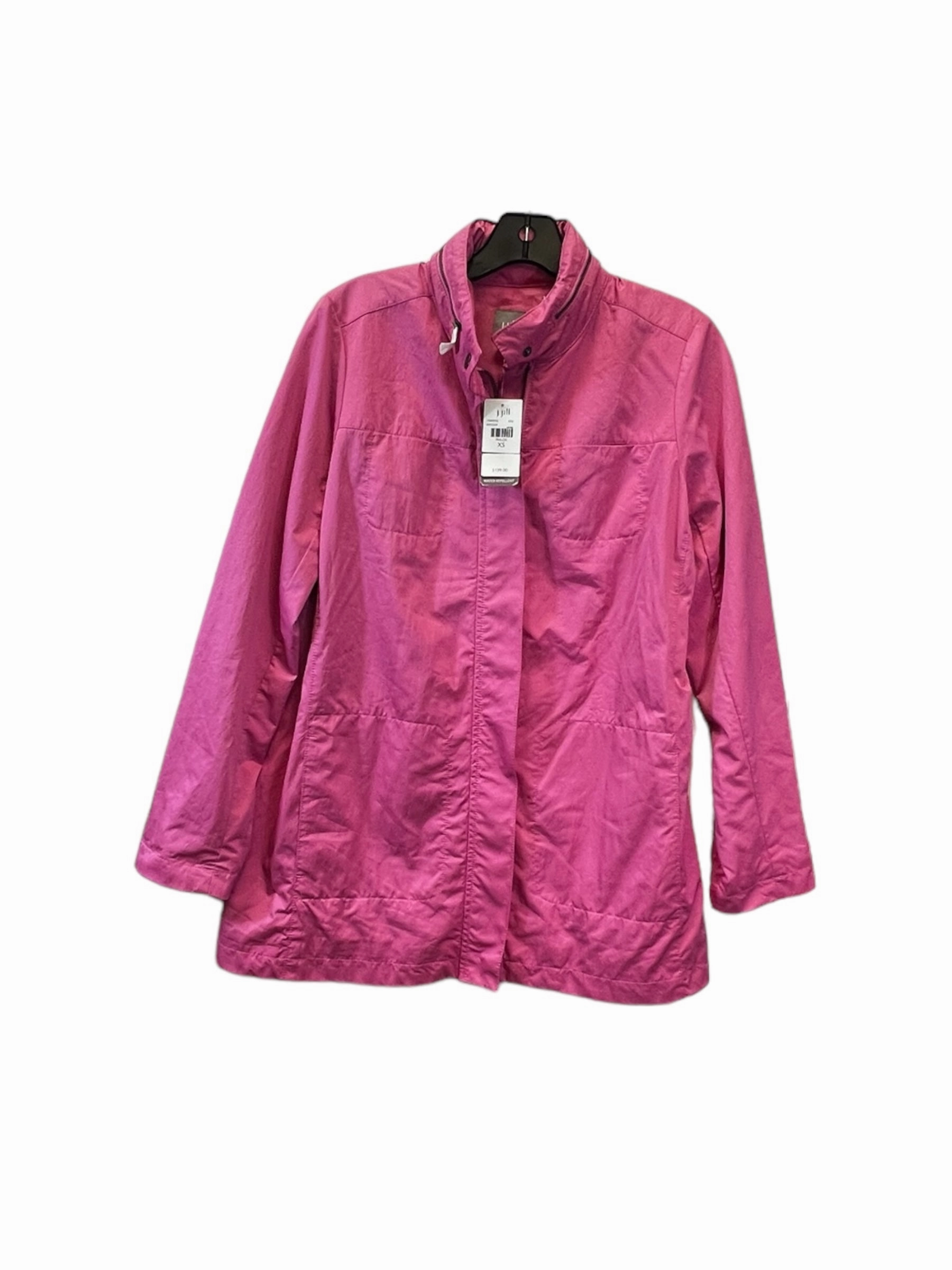 Kangaroo Pocket Pink Jacket Windbreaker J. Jill, Size Xs
