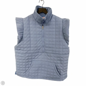 Vest Puffer & Quilted By Cme In Blue, Size: L Silicone Grip Trim High Collar Windguard