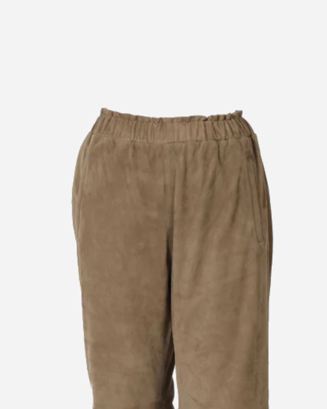 SlimFit Oakwood Citizens of Humanity Uranus Suede Trousers in Light Brown