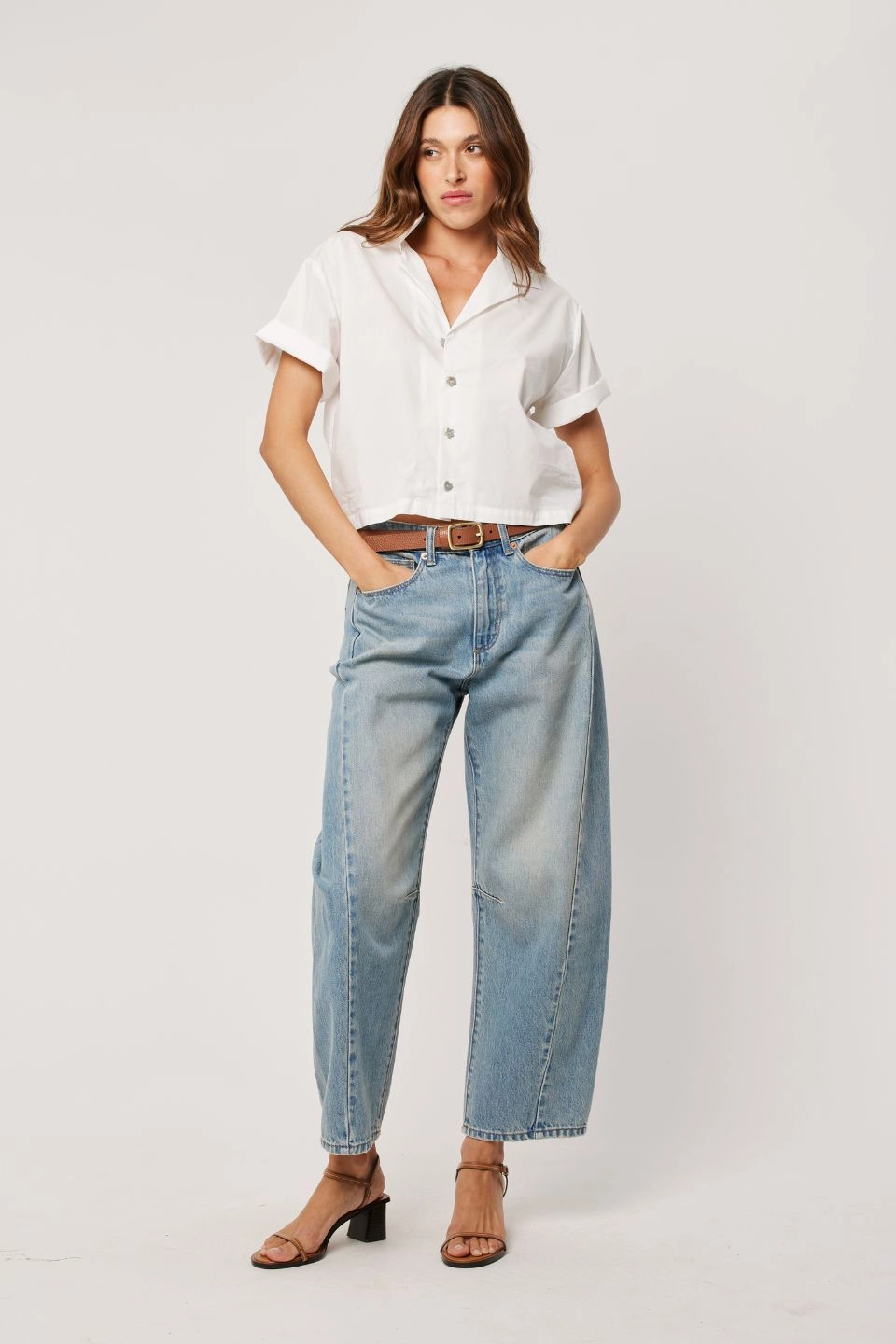 Arc Thunderbird Washed Blue Barrel Jean Double Stitched ErgonomicStitching