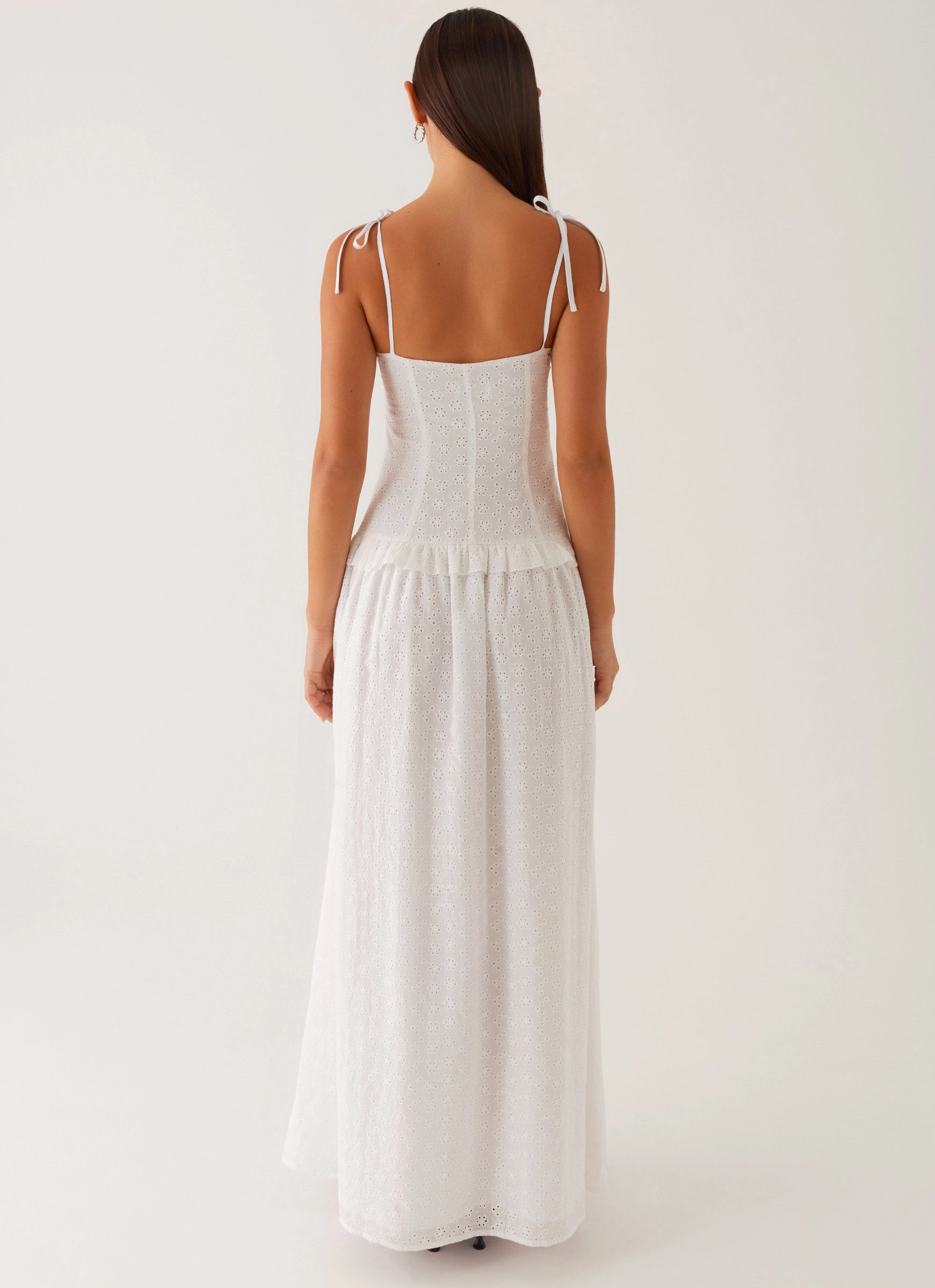 Office Classic Reveria Twist Maxi Dress - Ivory