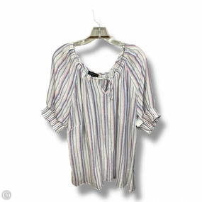 Timeless Appeal Top Short Sleeve By Tamara H In Striped Pattern, Size: 1x