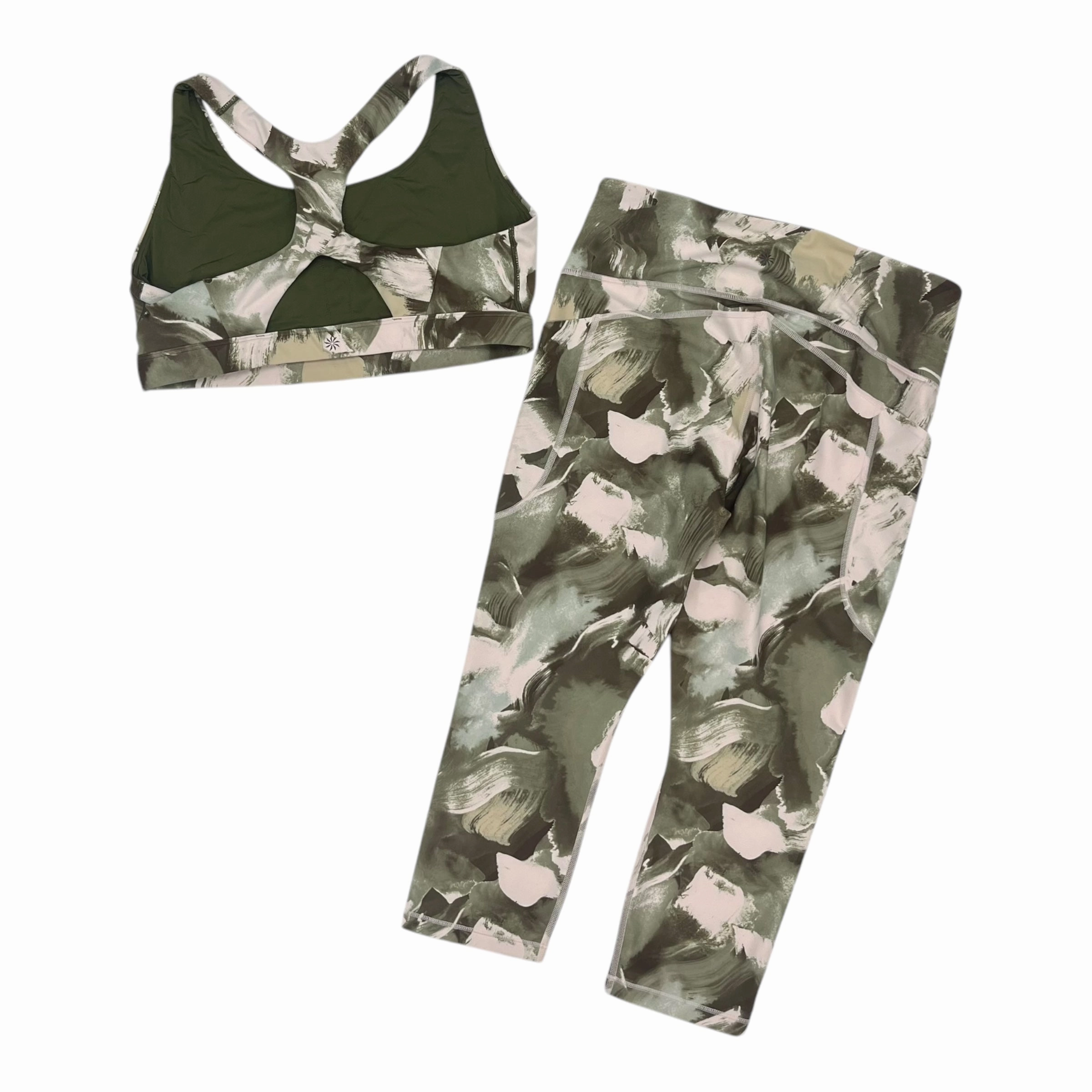 Body Aligned Athletic Pants 2Pc By Athleta In Green, Size:Xl