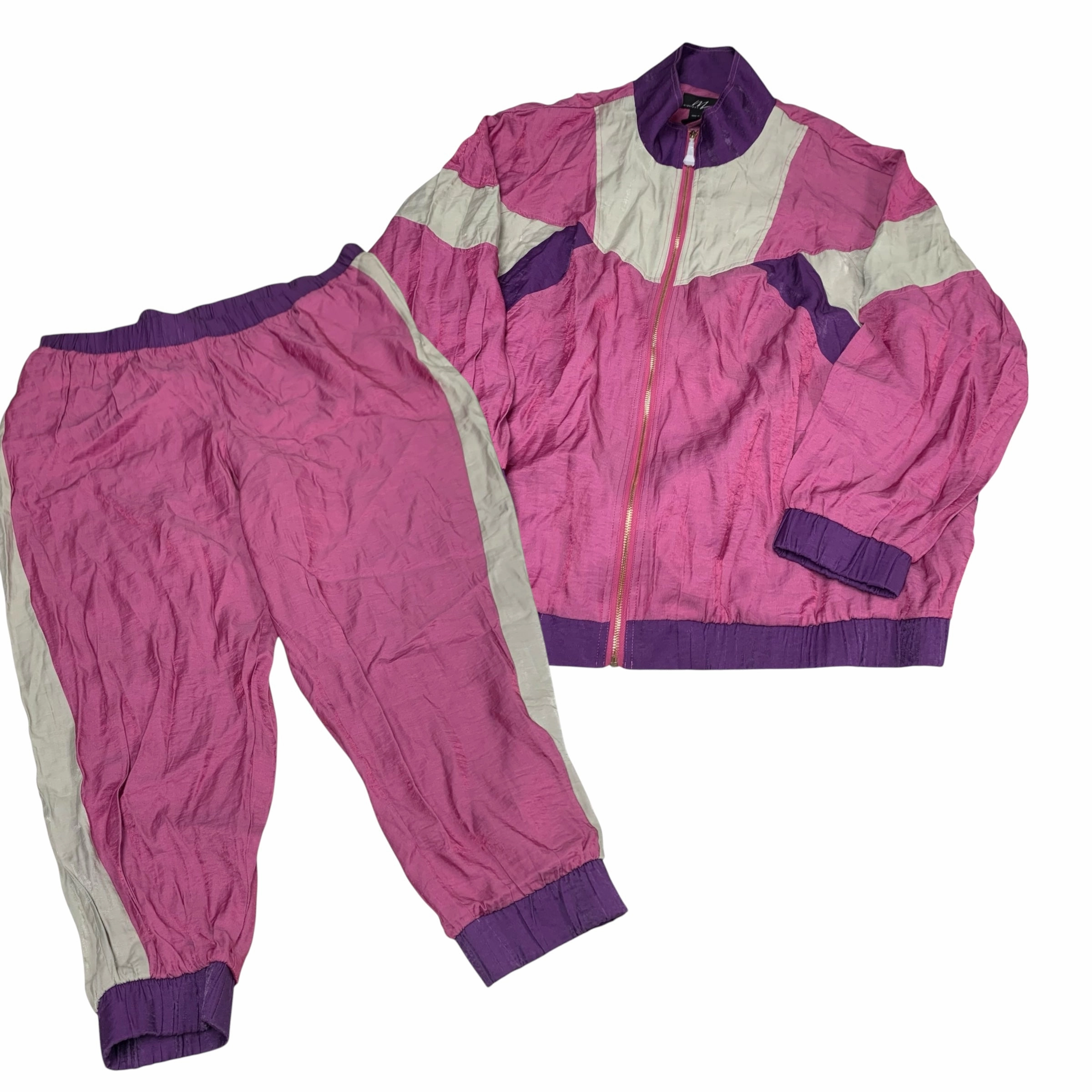 Athletic Pants 2pc By Midnight Velvet In Pink & Purple, Size: 3x Urban Edge