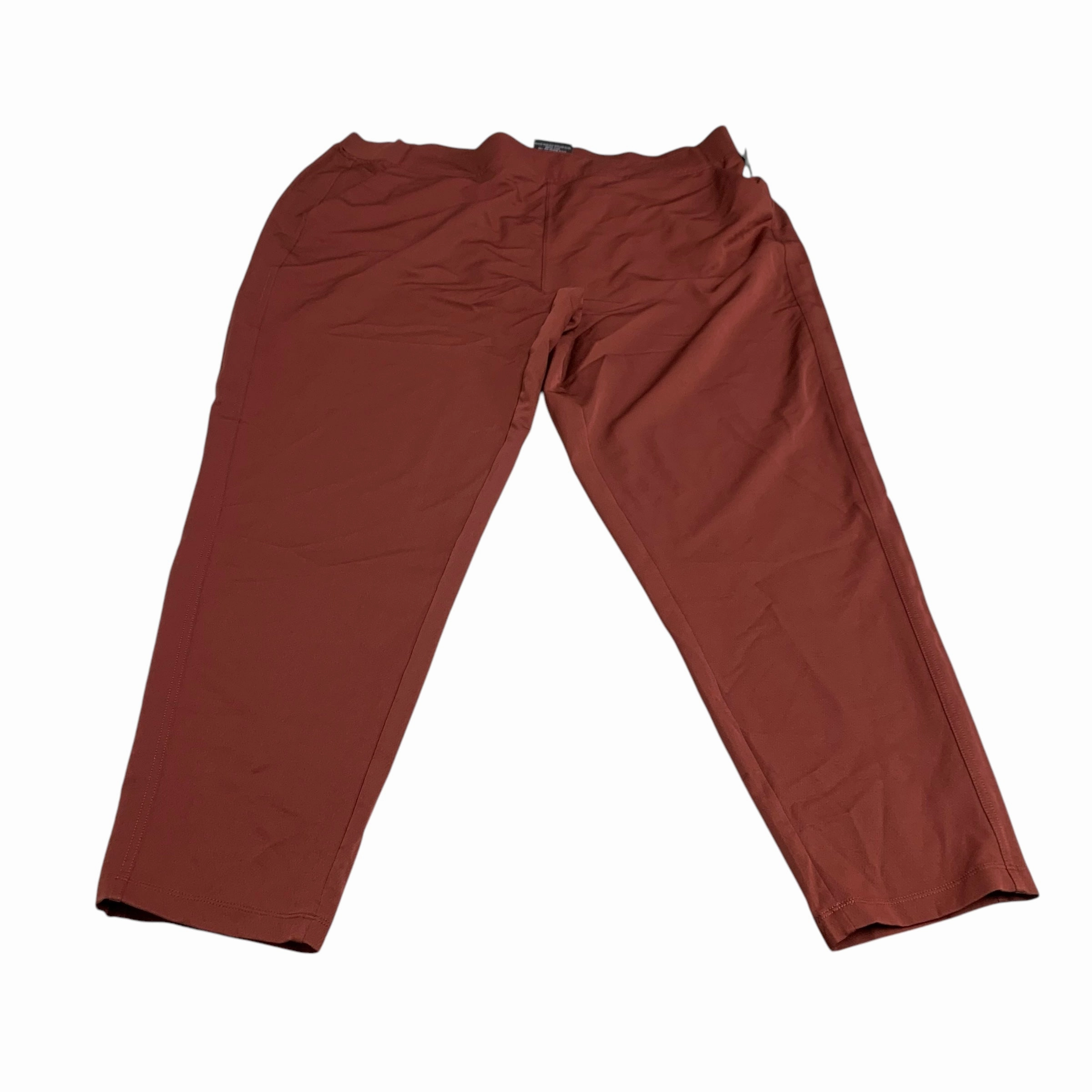 Athletic Pants By 32 Degrees In Red, Size: 1x Contrast Trim Tough Stretch