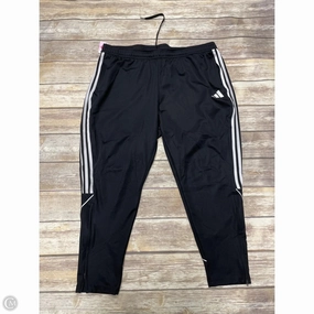 Abrasion Resistant Fabric Light support Athletic Pants By Adidas In Black, Size: 3x