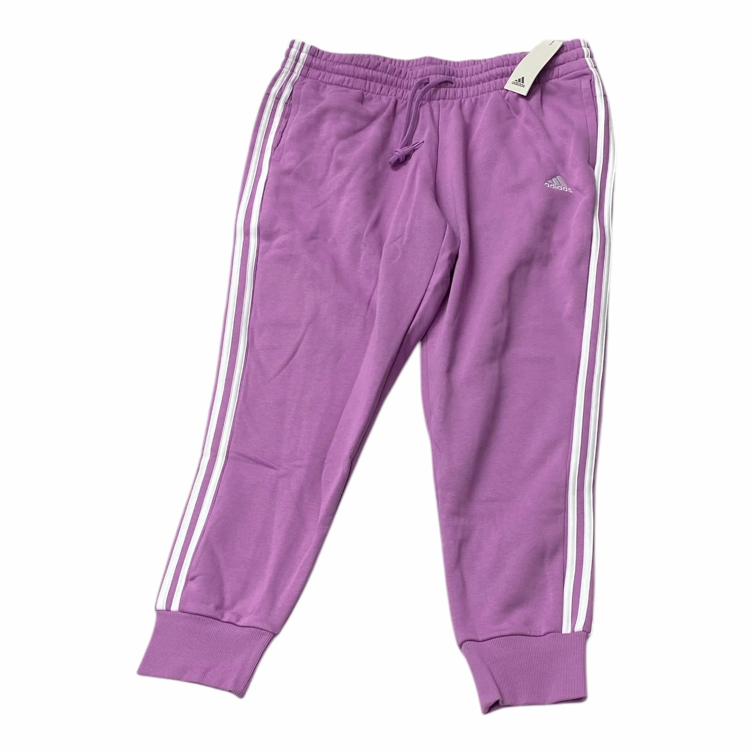 Smooth zipper closure Athletic Pants By Adidas In Purple, Size:2X