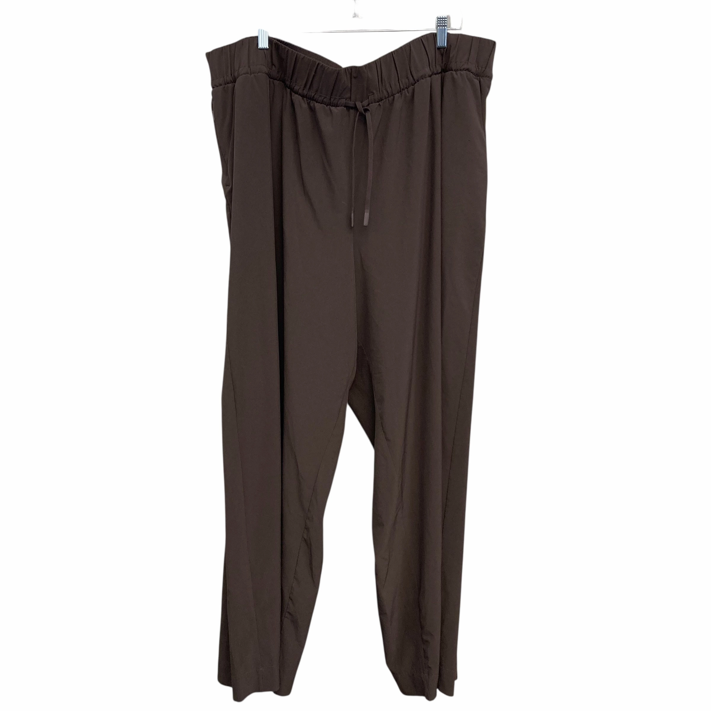 Structured fabric Athletic Pants By All In Motion In Brown, Size:3X