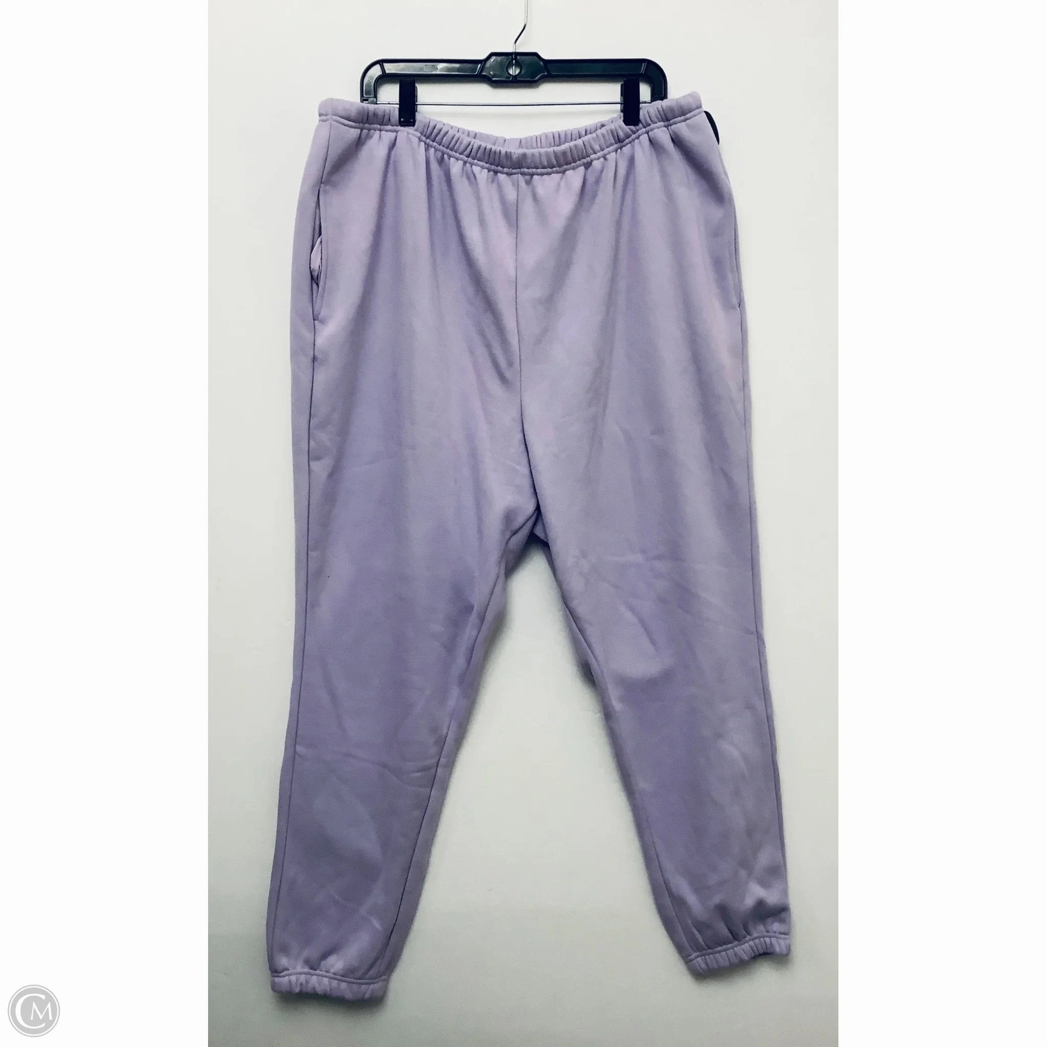 Quick Access Pockets Athletic Pants By Fabletics In Purple, Size: 2x