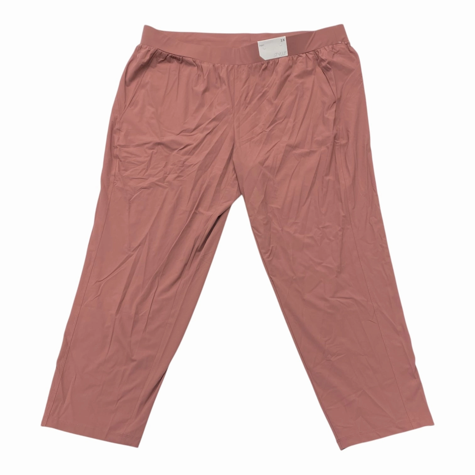 Timeless Comfort Athletic Pants By Stylus In Pink, Size:2X