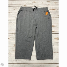 Elastic Free Cuffs Athletic Pants By Tek Gear In Grey, Size: 1x