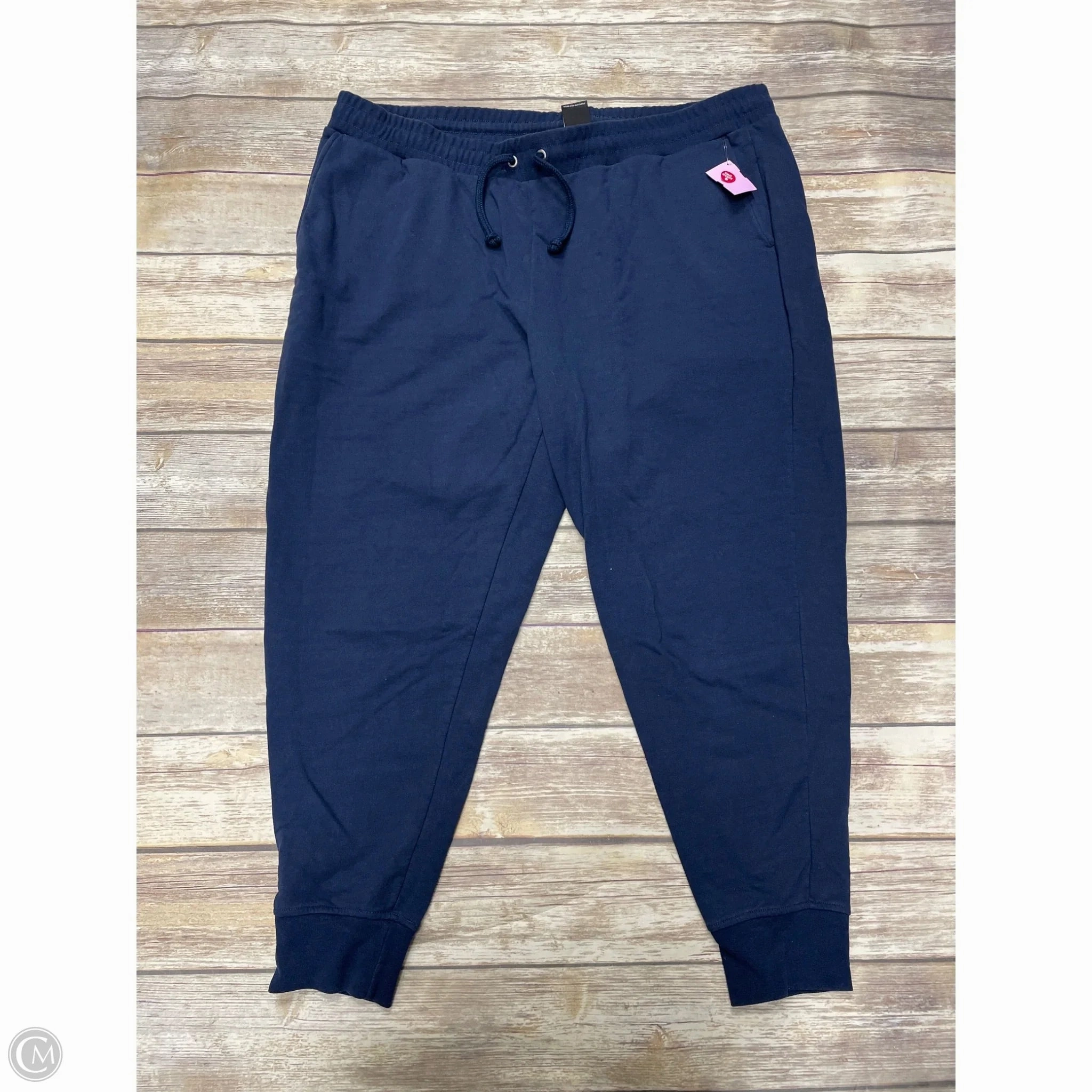 Shape Retention Minimalist Design Athletic Pants By The North Face In Navy, Size: 3x