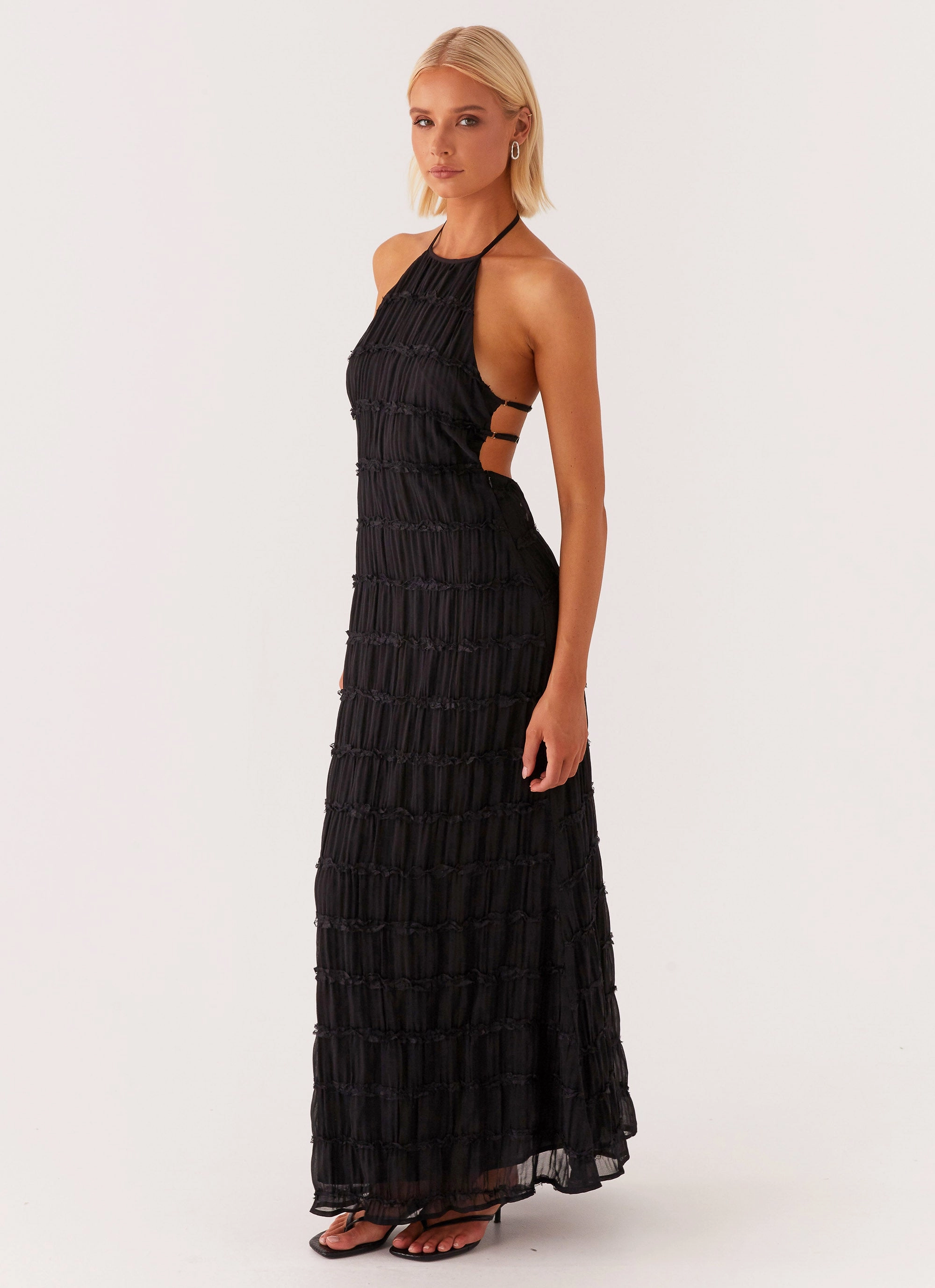 Aullie Maxi Dress - Black Travel Friendly