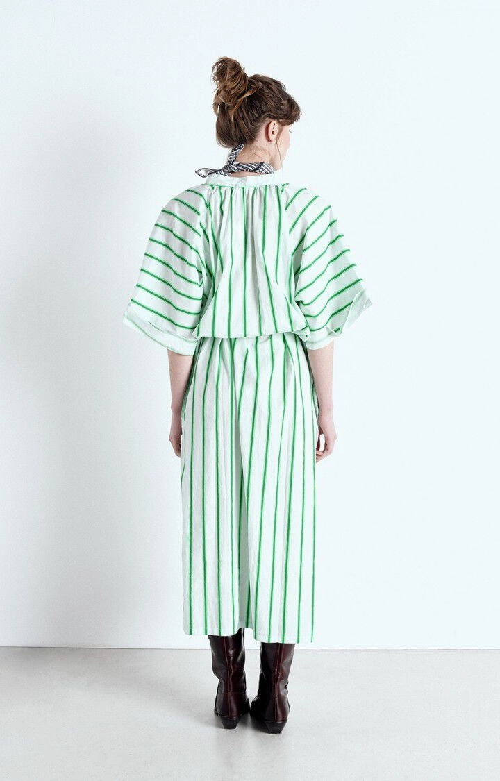 AV Zatybay Dress in Lagoon Stripe Office Cool