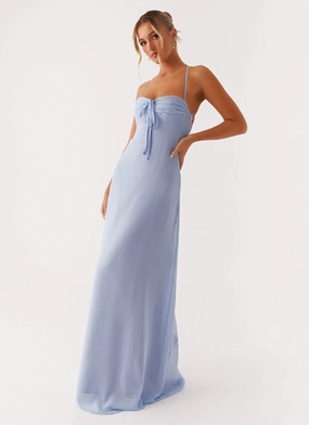 Love Soft Aveline Bustier Maxi Dress - Blue