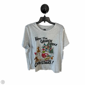 Perfect Comfort Machine washable Top Short Sleeve Basic By Clothes Mentor In Grey, Size: 1x