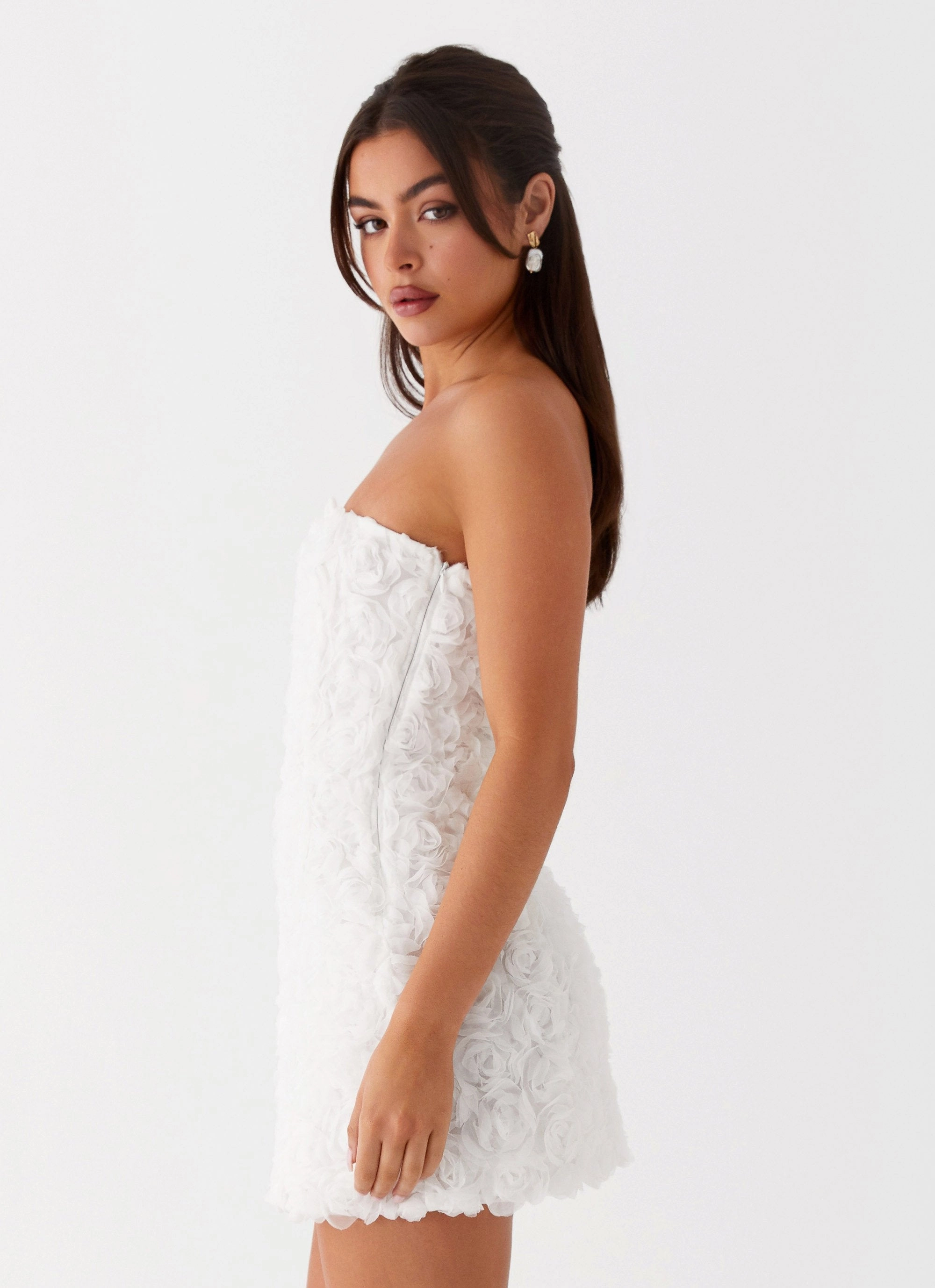Office Shape Ayanna Strapless Mini Dress - White