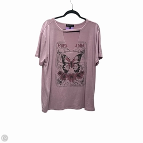 Top Short Sleeve Basic By Social Standard By Sanctuary In Purple, Size: 2x Versatile Wardrobe Piece