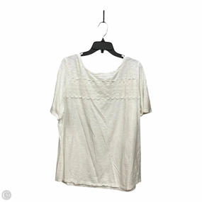 Top Short Sleeve By Talbots In White, Size: 2x Adaptable Fashion Ready