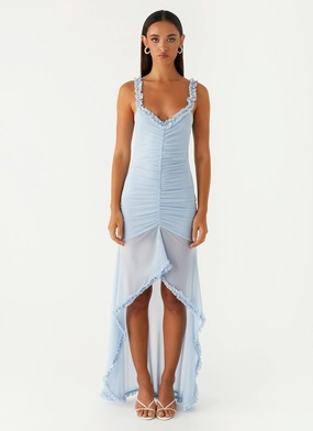 Belinda Maxi Dress - Blue Live Soft