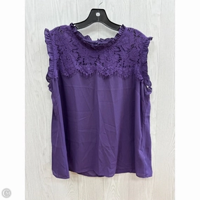 Soft Comfort Wear Top Short Sleeve By City Chic In Purple, Size: Xl
